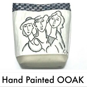 ⭐️HP! Hand Painted/Handmade Mini Tote